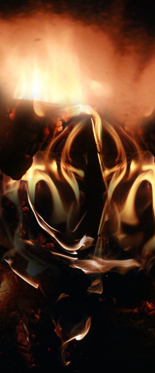 ABSOLUTELLY STUNNING FIRE PHOTOGRAPHY MANIPULATION MASTERPIECE BY OVIDIU KLOSKA ALIEN COSMIC DREAMSCAPE INCANDESCENT READY TO HANG by Kloska Ovidiu