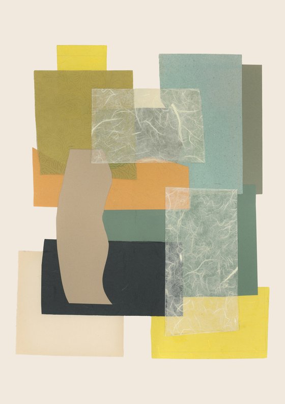Abstract geometric collage set