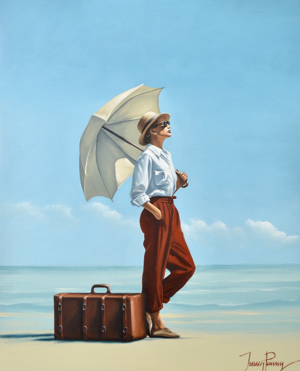 Awaiting Embarkation By Johnny Popkess, 16 X 20, Artwork For Sale On Artfinder