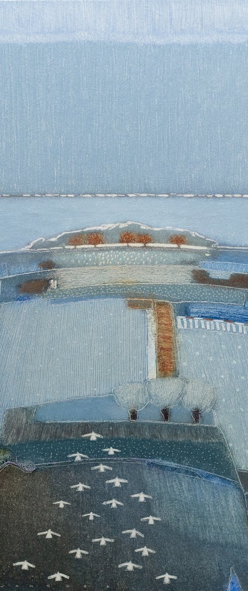 Birds within the rain by Rob   van Hoek
