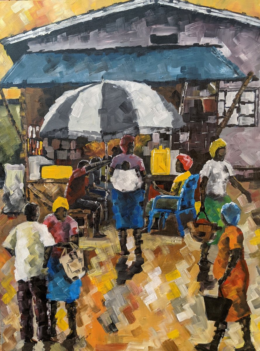  Pause Cafe By Bugingo Noah, 24 X 31, Artwork For Sale On Artfinder