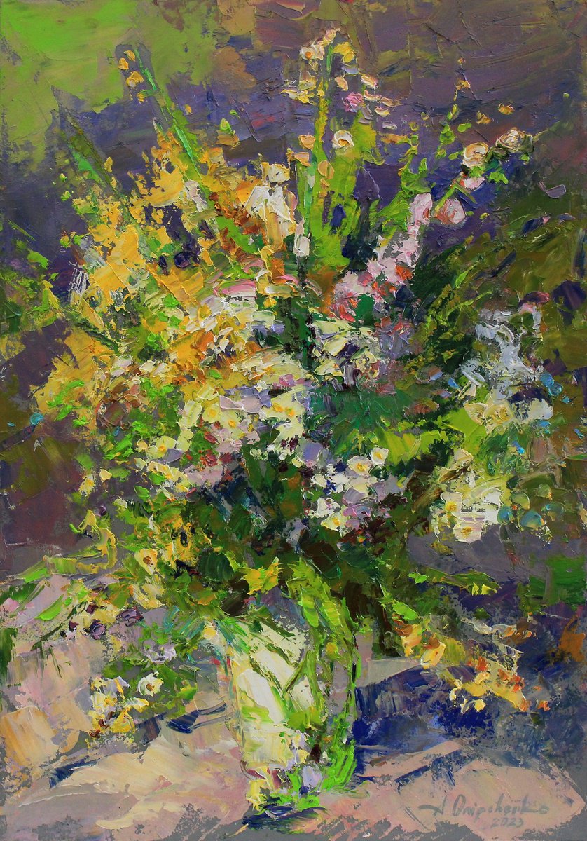 Wild flowers bouquet by Alisa Onipchenko-Cherniakovska