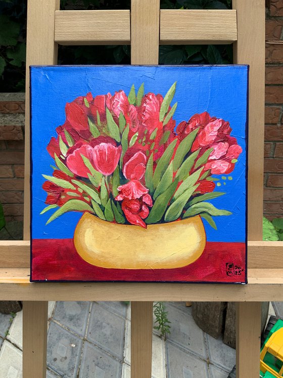 Red tulips
