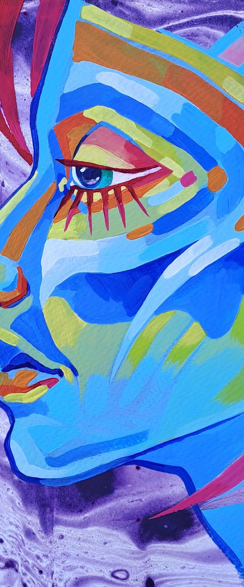 Blue Girl by Mariia Raskin