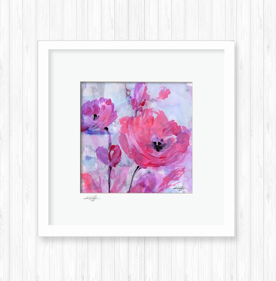 Pink Wonder -  Mixed Media Flower Painting by Kathy Morton Stanion