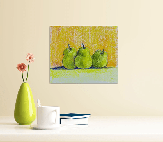 Still life with Three Pears