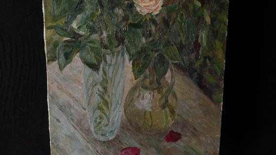 Red Roses - still life painting