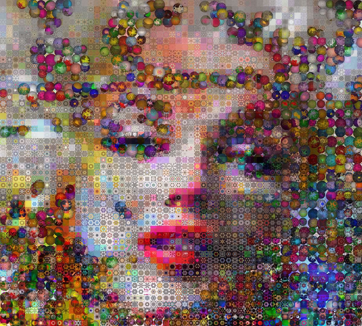 Portrait Painting By John Lijo Bluefish, 60 X 50, Marilyn Monroe Pop Galaxy, Original Artwork