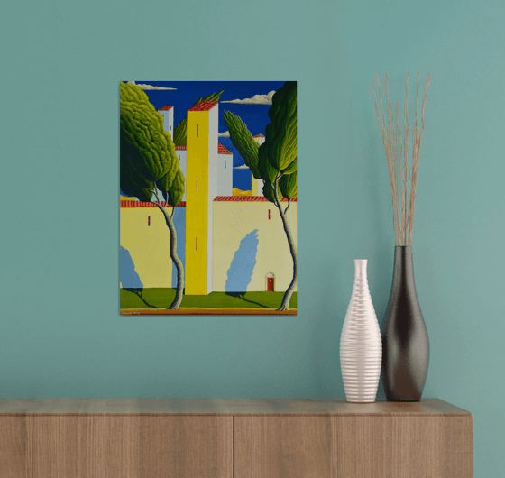 PAESAGGIO CON CITTA'