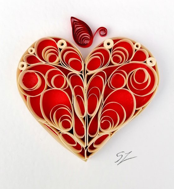 Quilling Red Heart