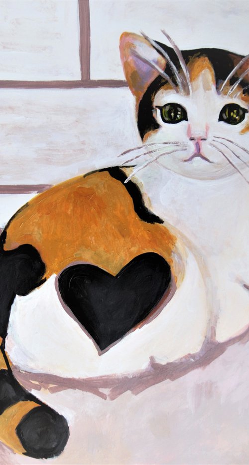 Kitten / 70 x 55 cm by Alexandra Djokic