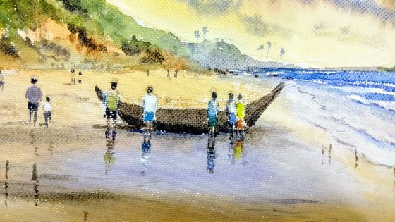 Seascape with  Fishermen - Ordinary people, ordinary lives