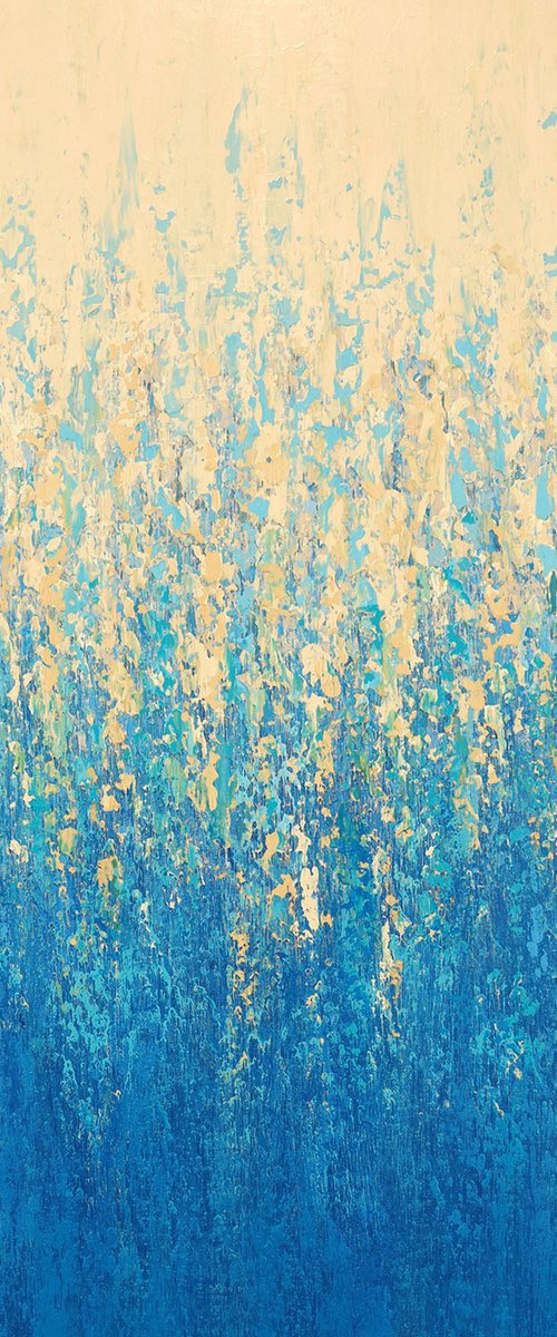 Sand and Water - Color Field by Suzanne Vaughan