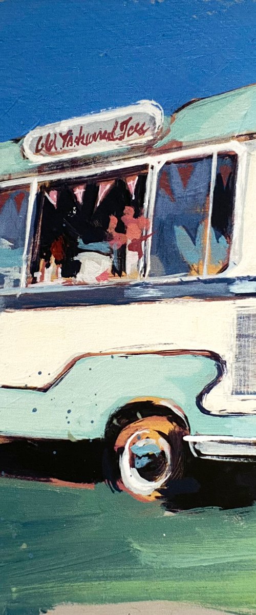 Turquoise Ice Cream Van by Camilla Dowse