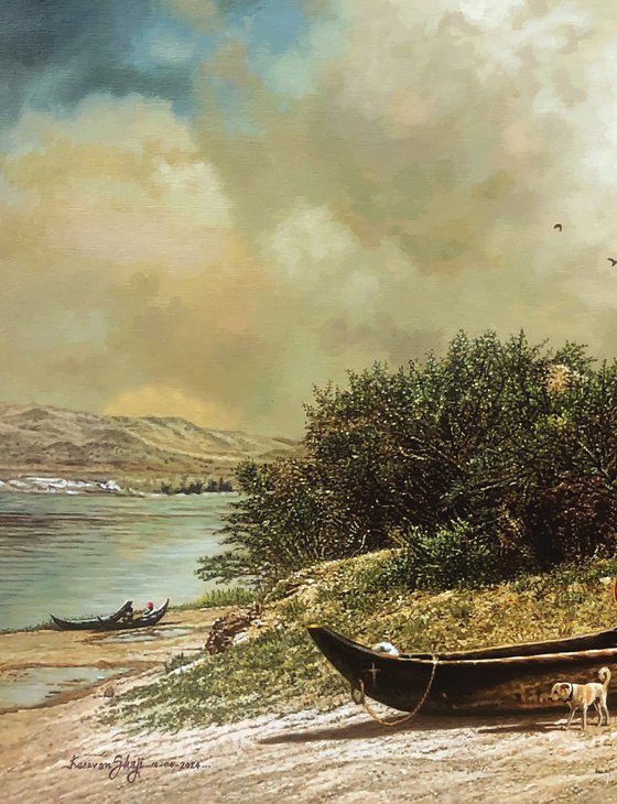 Fishermen and Boat