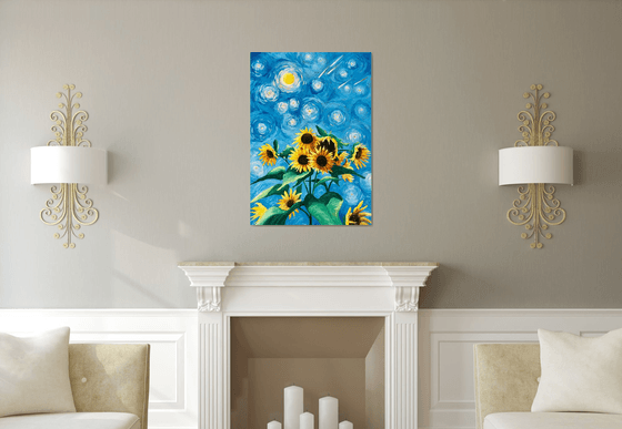 Ukrainian sunflowers 100-70cm