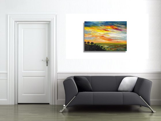 Romantic Evening Landscape A 2