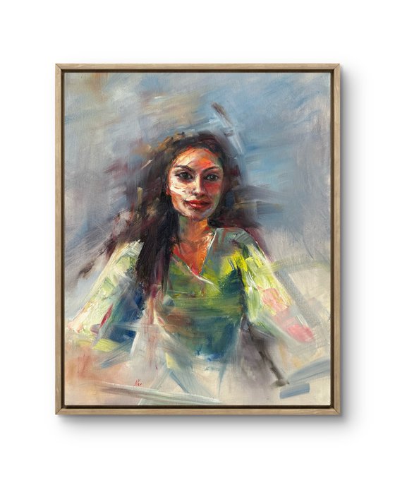 The girl - riding into Spring