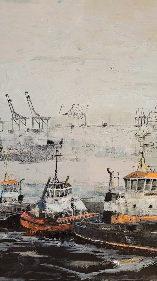 Three tugboats by Kathrin Flöge