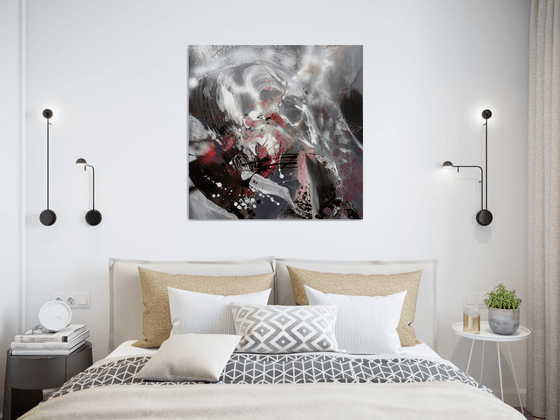 Large Unique Abstract Painting Chopin Music By Kloska
