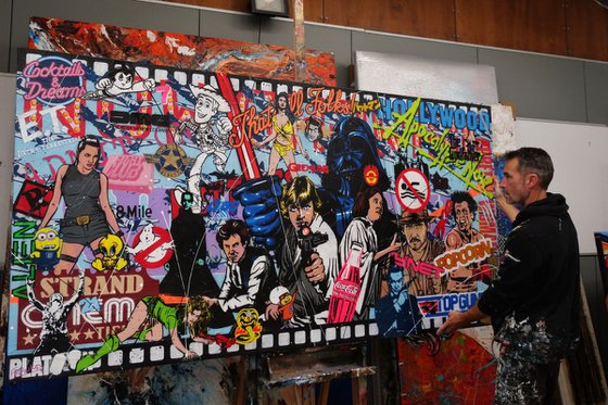 Always Cinematica 240cm x 120cm Star Wars Movies Textured Urban Pop Art