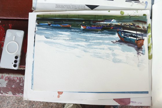 Colours of Thayali harbour