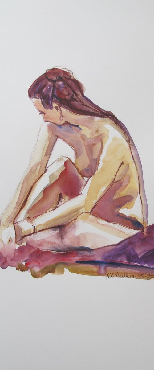 Seated female nude by Rory O’Neill