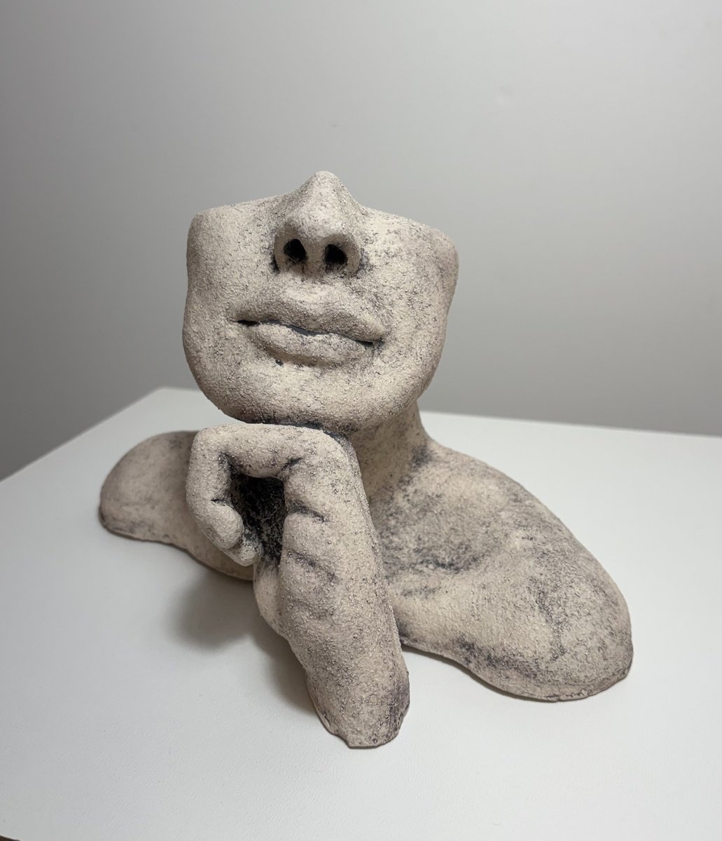 Expressive Clay Sculpture , Under Pressure: Degage By Ej Mack, 9 X 6, Artwork For Sale On Artfinder