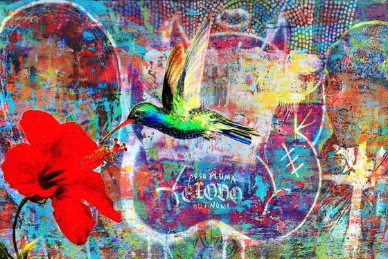 Street Art Hummingbird