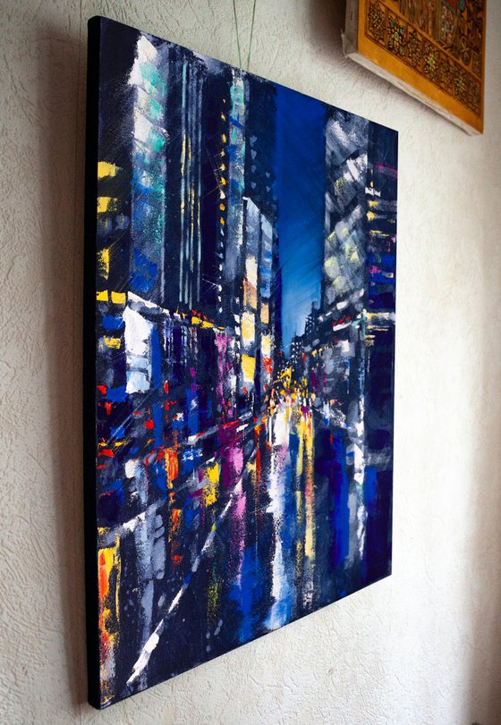 ABSTRACT CITYSCAPE ,Night city