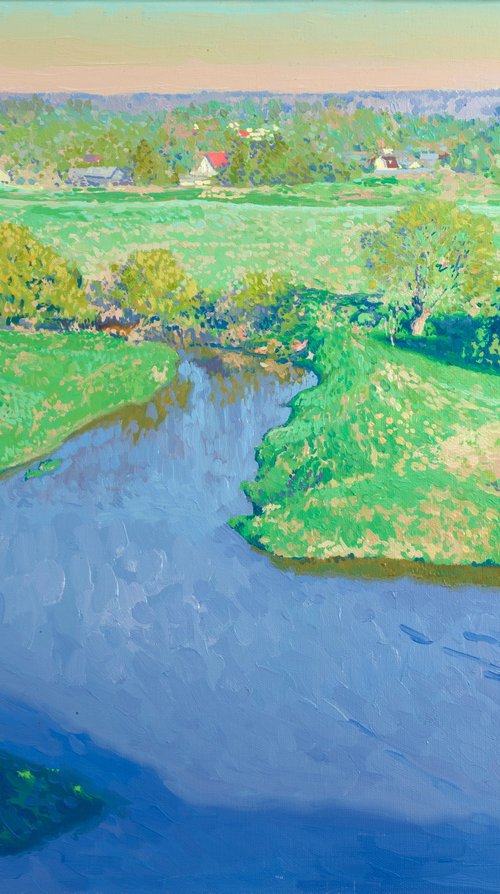 Evening. Protva River by Simon Kozhin