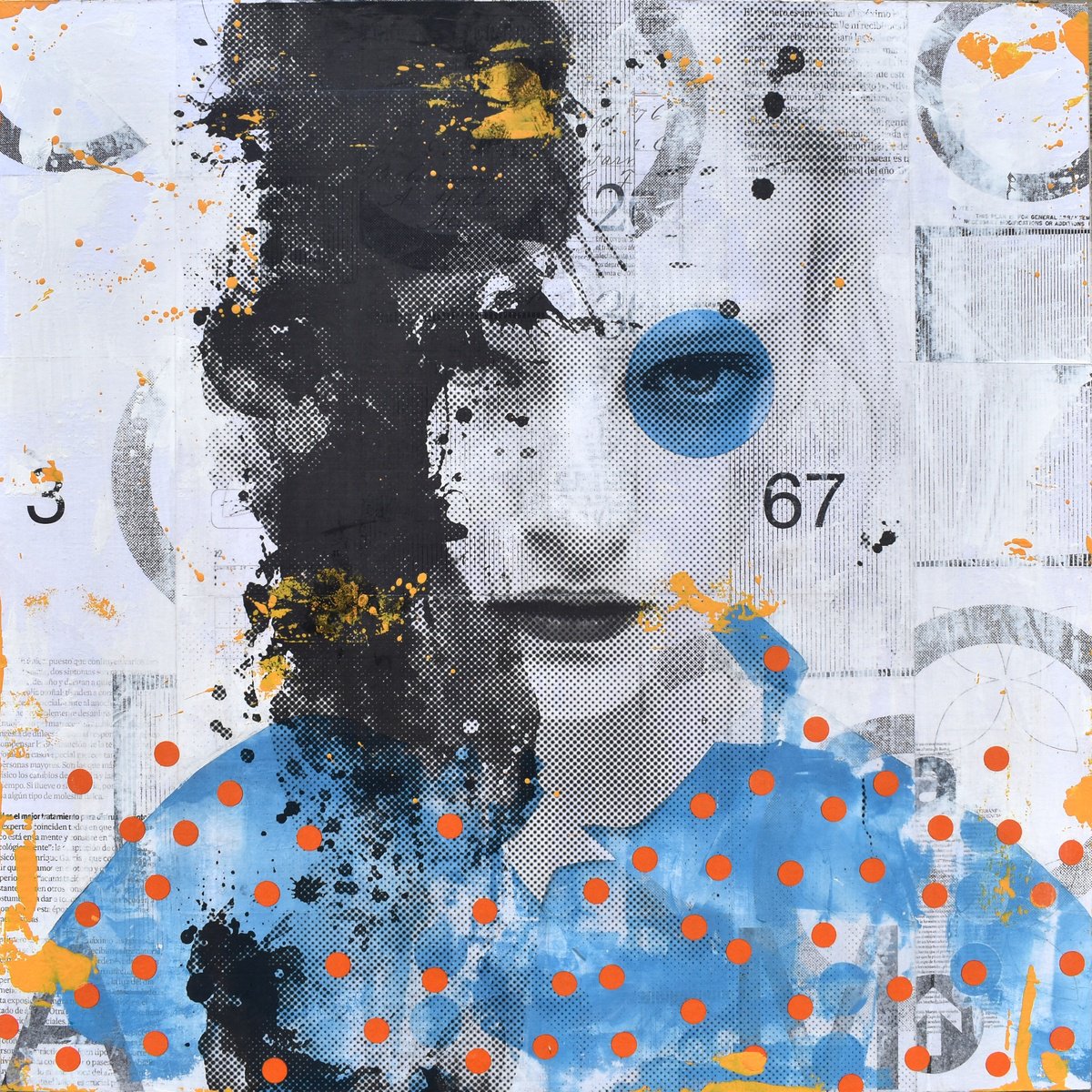Urban And Pop Collage , 324_Silent Voice By Manel Villalonga, 24 X 24, Artwork For Sale On Artfinder