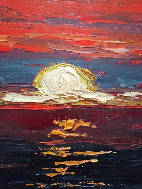 Oil painting Sunset