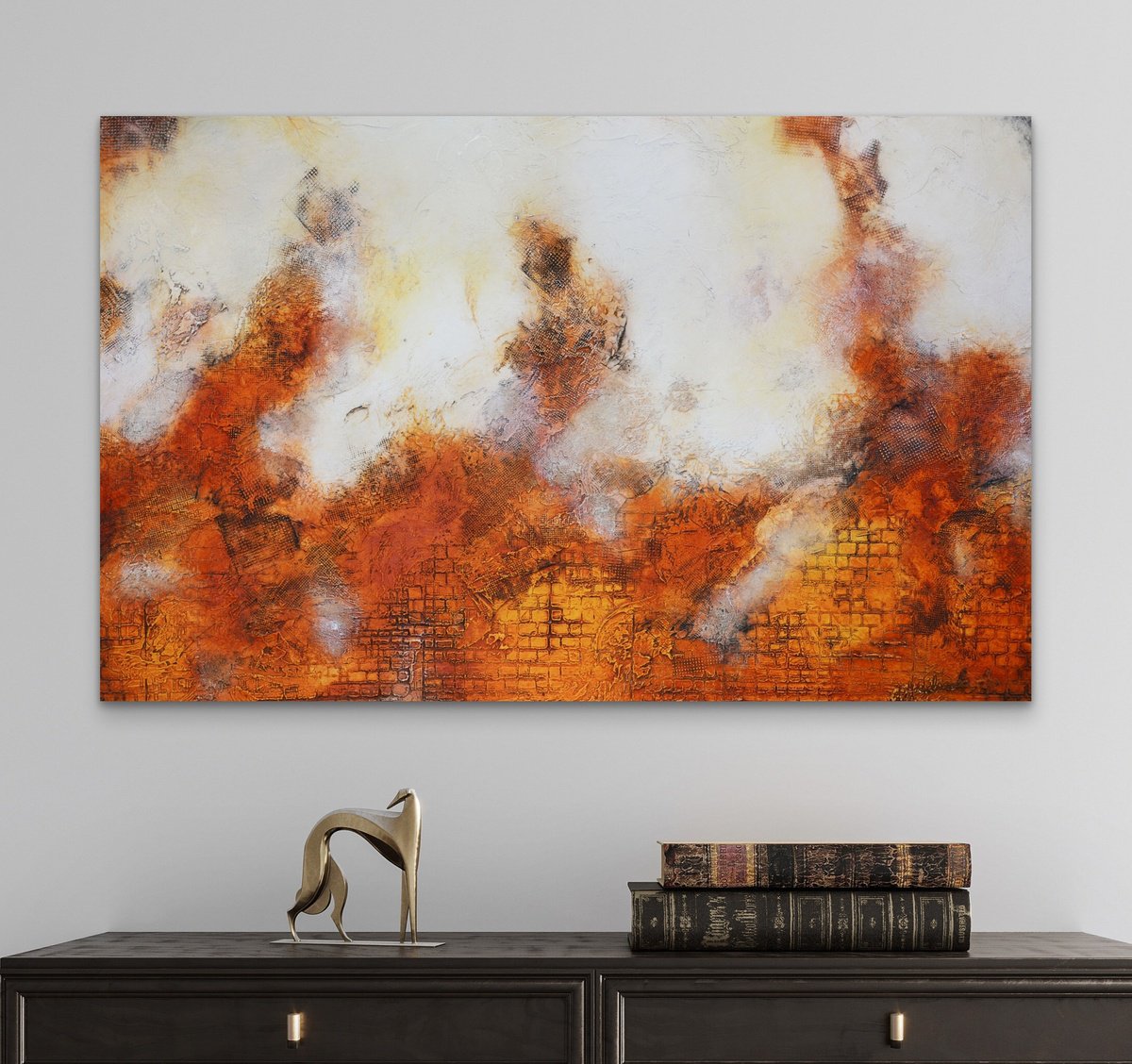  Orange Heatline By Andrada Anghel, 48 X 30, Artwork For Sale On Artfinder