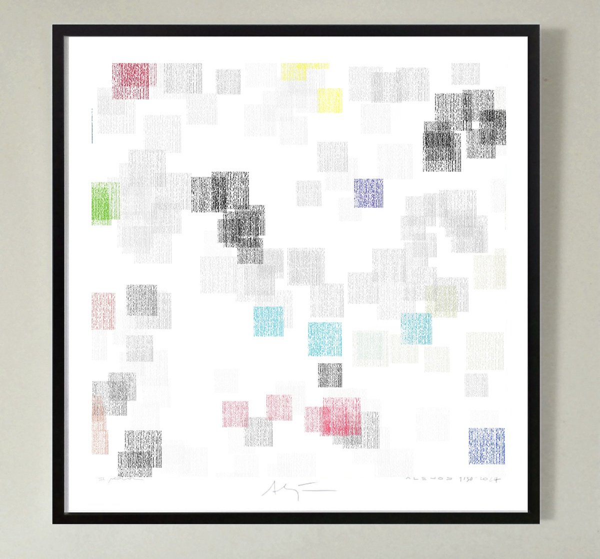 Abstract Giclee Print , Dots X By Alejos, 17 X 17, Artwork For Sale On Artfinder