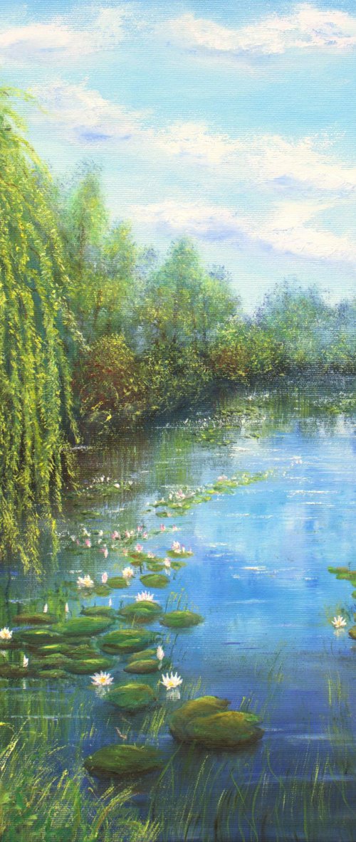 Water lily pond by Ludmilla Ukrow