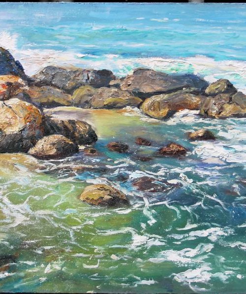 Water and Rocks by Olivia O'Carra
