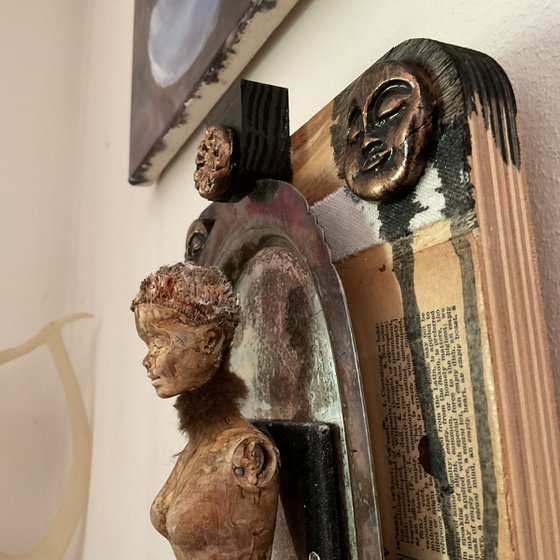 Goddess Dream - Assemblage, Wall Sculpture