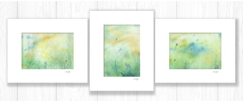 Meadow Song Collection 2 - 3 Paintings by Kathy Morton Stanion