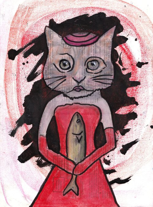 Red cat bride by Pavel Kuragin