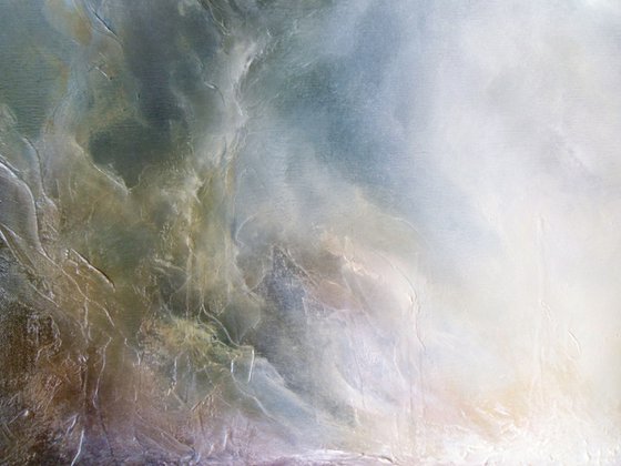 'GUIDING LIGHT' (Large seascape/landscape original oil painting)