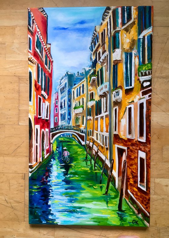 Venice .  Spring in Venice #8 Gondolier