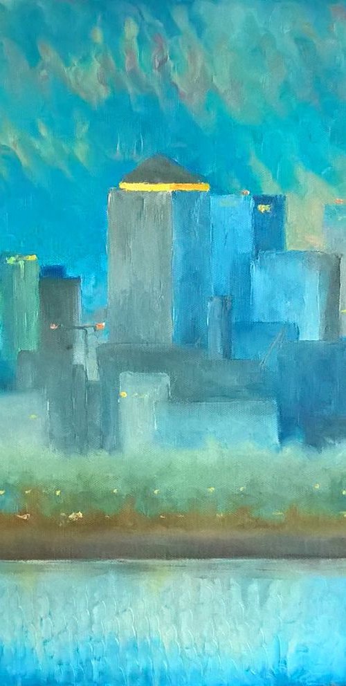 Canary Wharf - London view by Lisa Mann