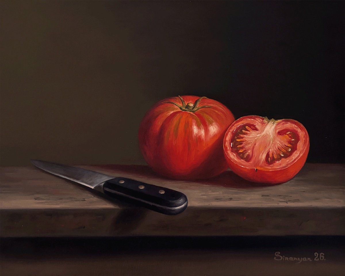 Photorealistic Oil Painting , Juicy Cut By Gevorg Sinanian, 12 X 9, Artwork For Sale On Artfinder
