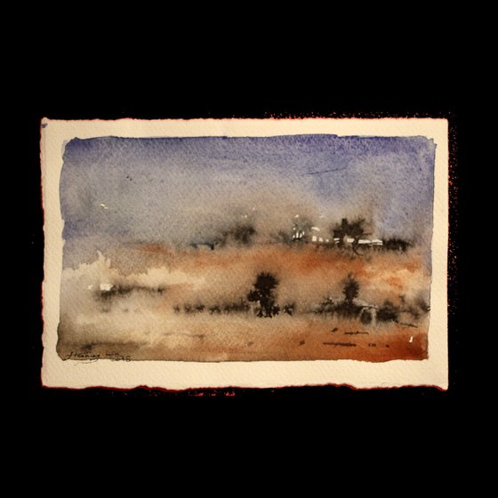 SMALL LANDSCAPES 15, Watecolor on Paper, 25 x 15 cm