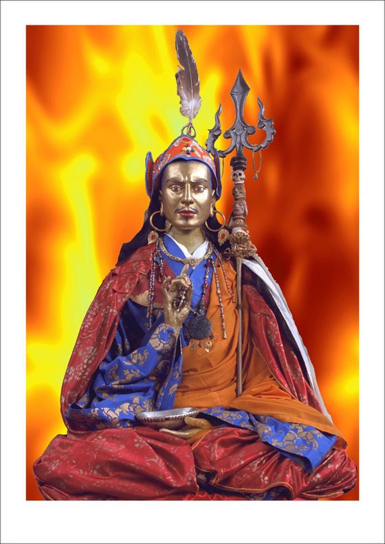 Padmasambhava/Guru Rimpoche - in the Flames! The bringer of Buddhism to Tibet -
