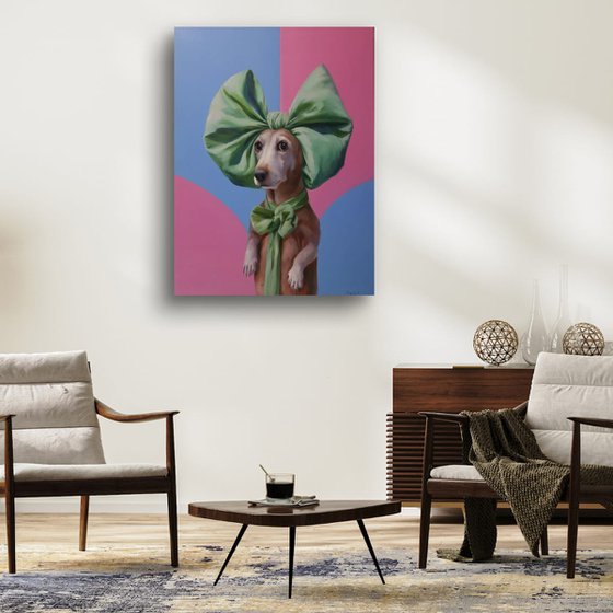 "Lady with a bow"