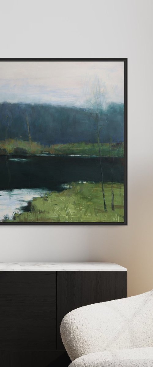 CUSTOM ORDER - EXTRA FLOATER FRAME 31X31 by Bo Kravchenko by Bo Kravchenko