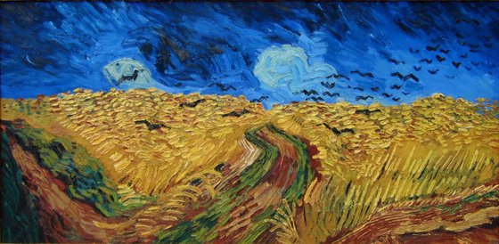 Hommage a great Vincent : Wheatfield with Crows