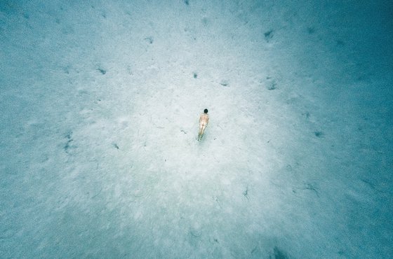 The Sea Has No End - Mediterranean Underwater Self Portrait
